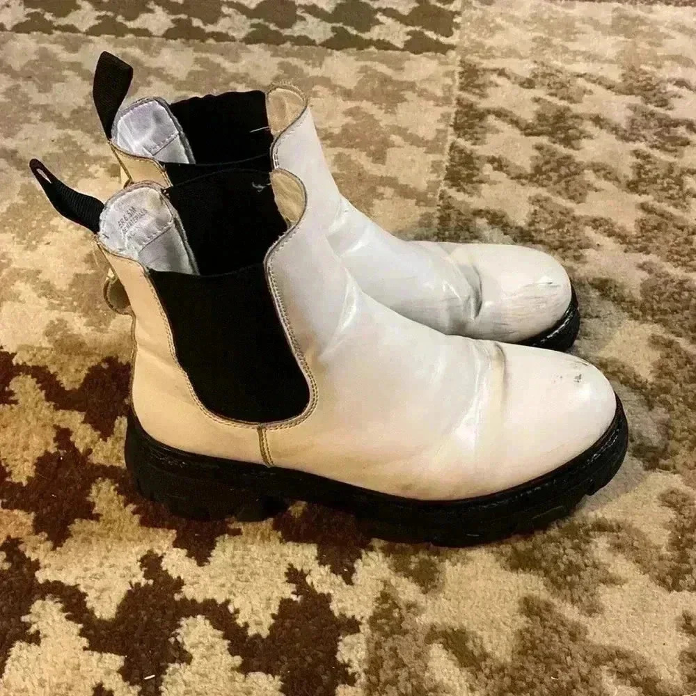 White and Black Boots - Picture 2 of 5